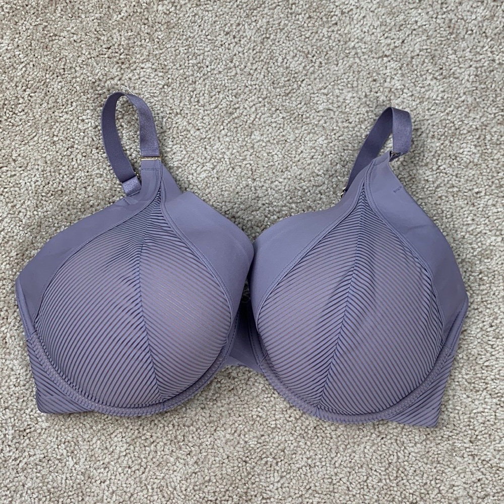 Thirdlove lilac purple shadow stripe plunge bra 38F - Picture 5 of 5